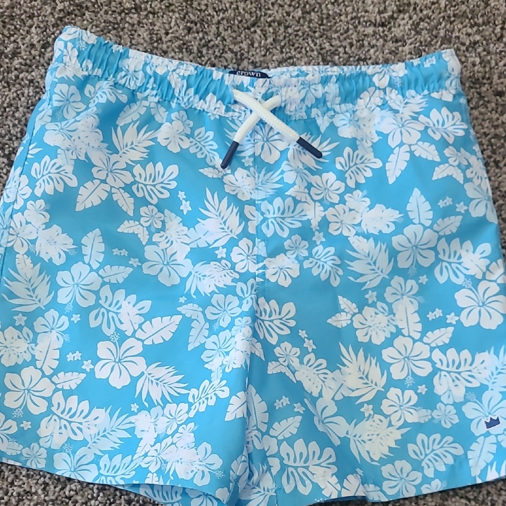 Crown & Ivy Kids Light Blue Floral Swimwear
